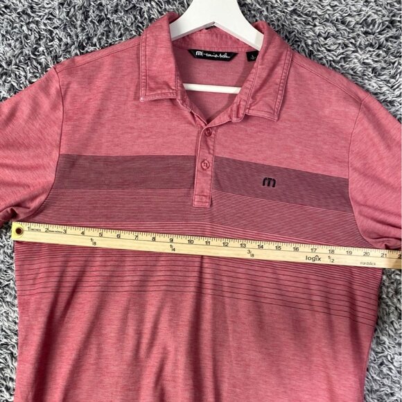 TRAVIS MATHEW Two Minute‎ Drill Polo Mens SZ L Pima Cotton Quick Dry Peru Golf - Picture 6 of 8